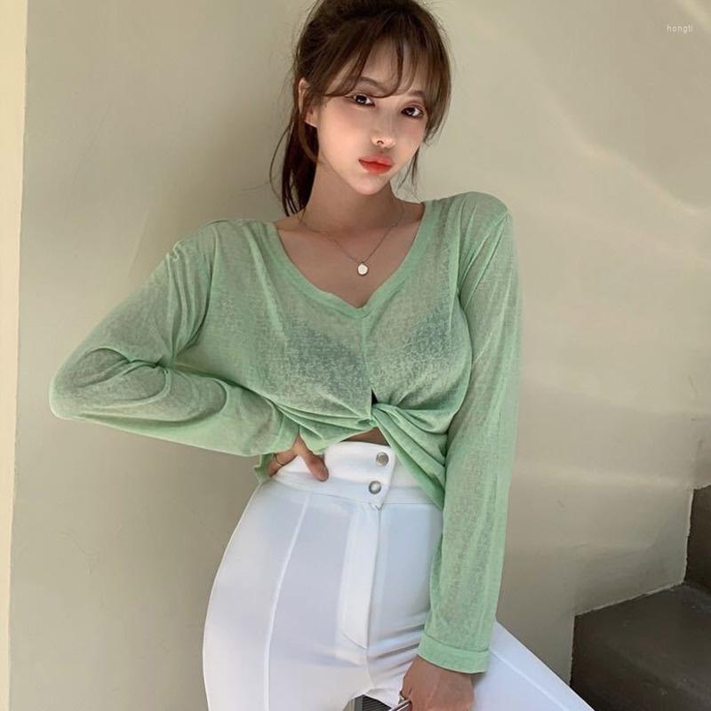 Women's Blouses TVVOVVIN Korea Short V-Neck Long Sleeve Thin Shirt Women Loose Cross Top Blouse Grren Fashion Sweet Girl 2OCT, Black
Women's Blouses TVVOVVIN Korea Short V-Neck Long Sleeve Thin Shirt Women Loose Cross Top Blouse Grren Fashion Sweet Girl 2OCT, Black