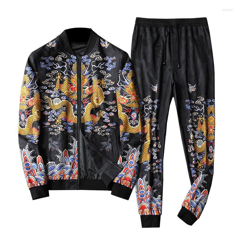 Men's Tracksuits Men's Luxury Gold Dargon Print Tracksuit 2pcs Erkek Giyim 2022 Ropa Hombre Casual Plus 5xl Sweat Suits Men Conjunto, 6003
Men's Tracksuits Men's Luxury Gold Dargon Print Tracksuit 2pcs Erkek Giyim 2022 Ropa Hombre Casual Plus 5xl Sweat Suits Men Conjunto, 6003