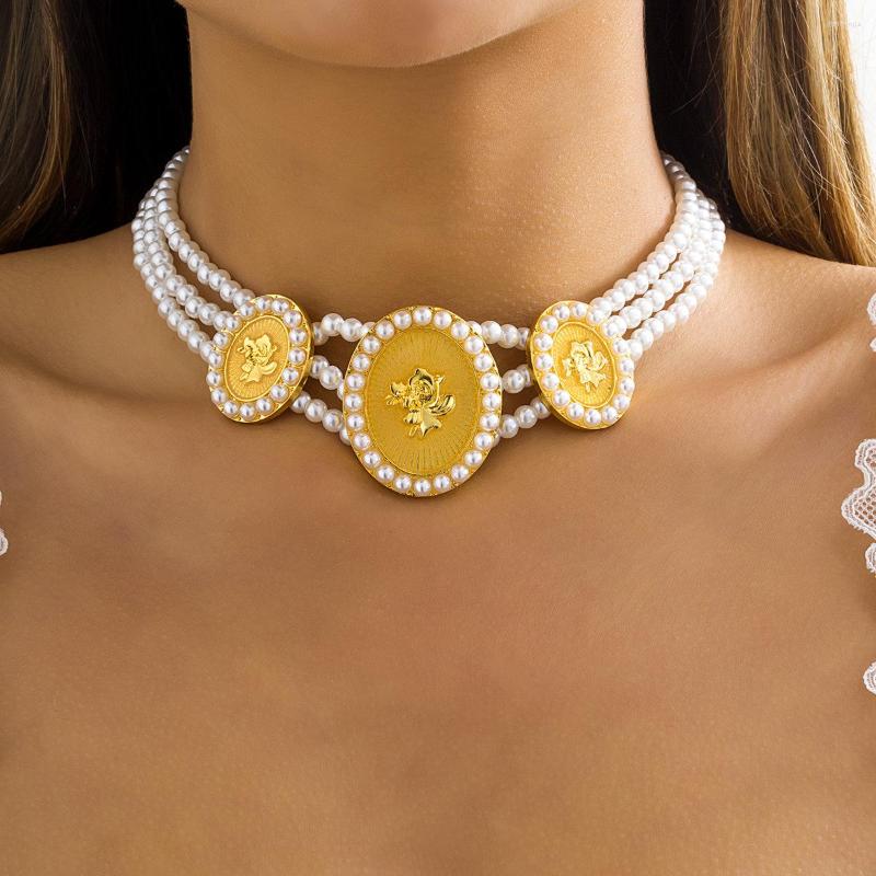 Choker Elegant Baroque Three Strands Collar Statement Pearl Necklace For Women Girls Wedding Vintage Gifts Pearls Jewelry
Choker Elegant Baroque Three Strands Collar Statement Pearl Necklace For Women Girls Wedding Vintage Gifts Pearls Jewelry