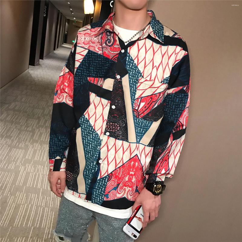 Men's Casual Shirts Autumn Korean Version Of The Loose Shirt Print Long-sleeved Male Mens Dress, Multi
Men's Casual Shirts Autumn Korean Version Of The Loose Shirt Print Long-sleeved Male Mens Dress, Multi