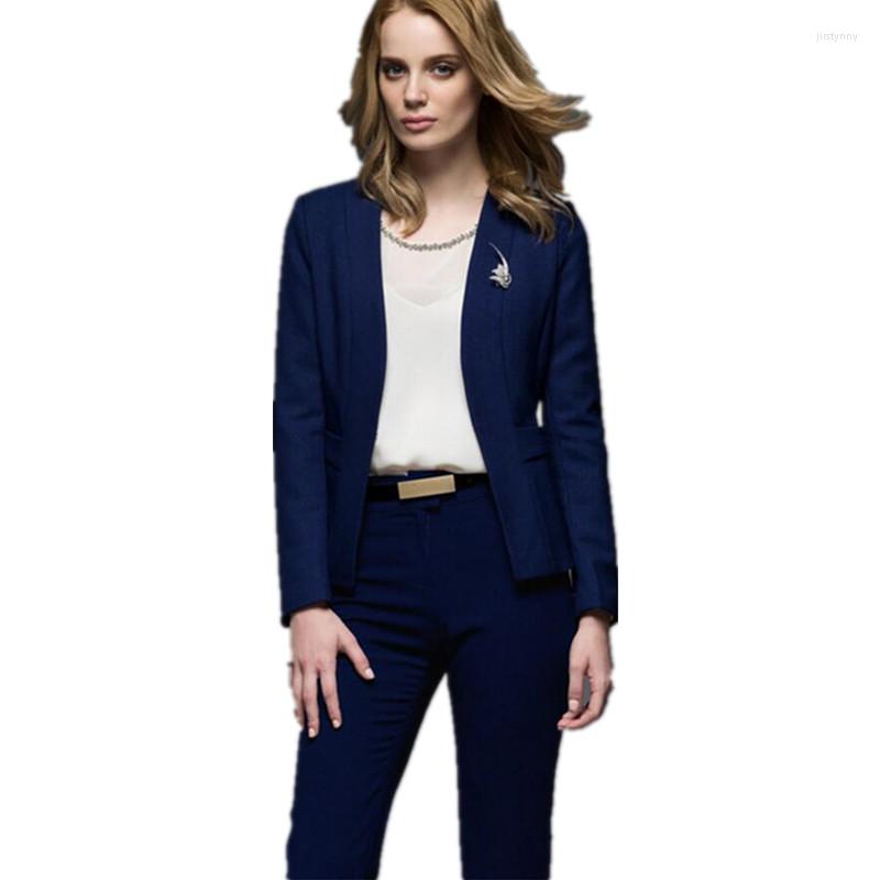 Women's Two Piece Pants Women Pant Suits 2 Western Style Formal Business OL Long-sleeved Two-piece Blended Winter Ladies Suit, Black 
Women's Two Piece Pants Women Pant Suits 2 Western Style Formal Business OL Long-sleeved Two-piece Blended Winter Ladies Suit, Black