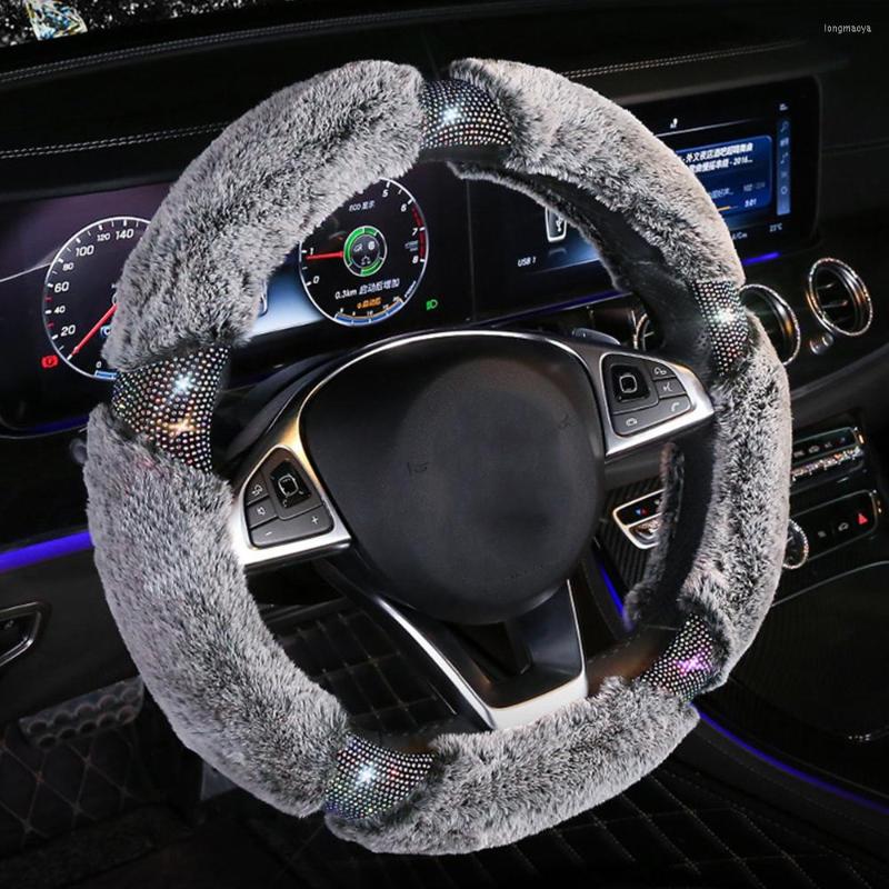 Steering Wheel Covers 1Pcs Universal 38cm Plush Rhinestone Car Cover Creative Interior Accessories Protection
Steering Wheel Covers 1Pcs Universal 38cm Plush Rhinestone Car Cover Creative Interior Accessories Protection