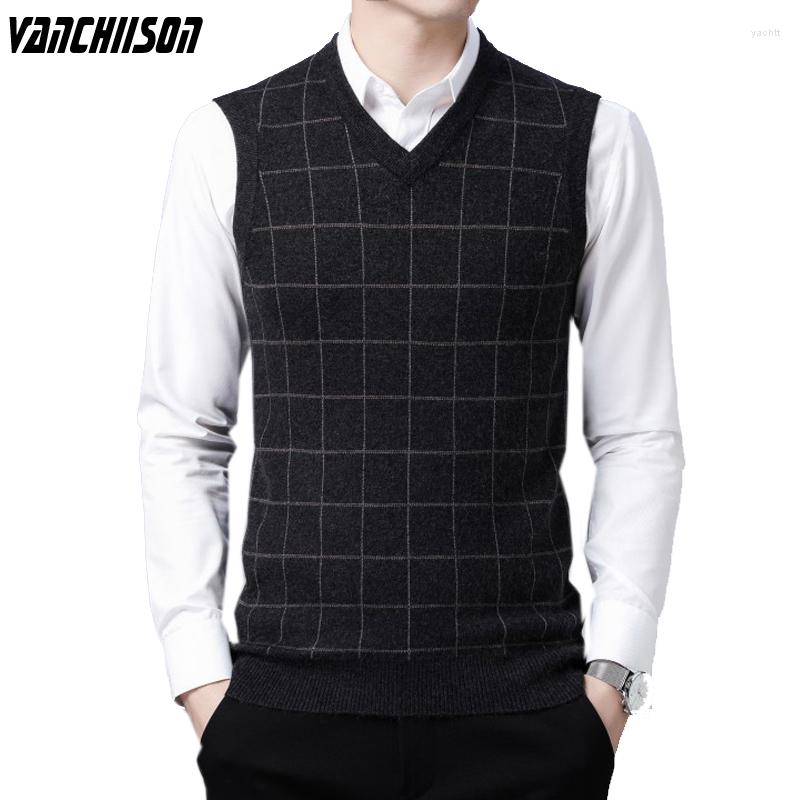 Men's Vests Men Wool Vest Tank Jumpers Sleeveless Sweater Basic For Autumn Winter Plaids Fashion England Style Casual V Neck 004330105, Black
Men's Vests Men Wool Vest Tank Jumpers Sleeveless Sweater Basic For Autumn Winter Plaids Fashion England Style Casual V Neck 004330105, Black