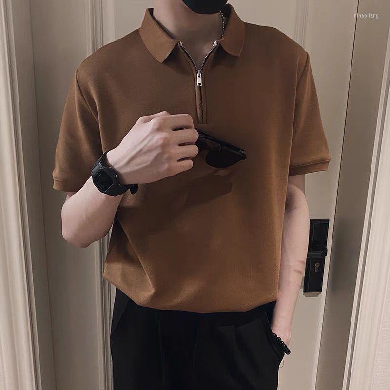Men's Polos High Quality Short Sleeve Men T-shirt Summer Loose Harajuku Solid Color Korean Fashion Clothing Casual Lapel Polo Shirt, Stripe
Men's Polos High Quality Short Sleeve Men T-shirt Summer Loose Harajuku Solid Color Korean Fashion Clothing Casual Lapel Polo Shirt, Stripe