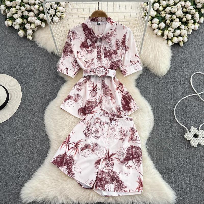 Women's Tracksuits Summer Shirt And High Waist Shorts Two Piece Sets Womens Outifits Fashion Print Casual Vintage Wide Leg Short Pants 2, Mixed color
Women's Tracksuits Summer Shirt And High Waist Shorts Two Piece Sets Womens Outifits Fashion Print Casual Vintage Wide Leg Short Pants 2, Mixed color
