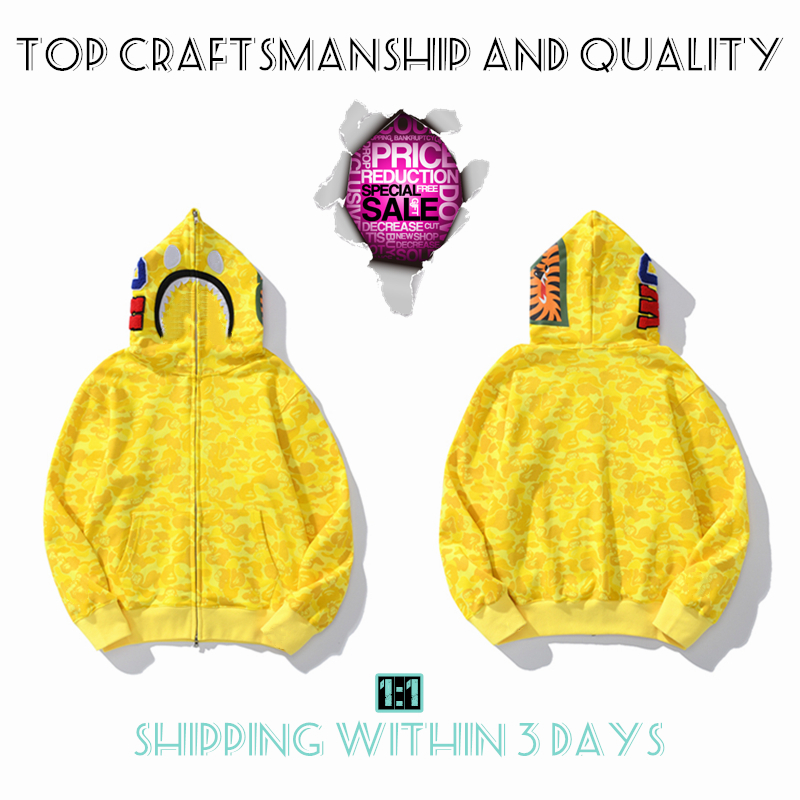Top Craftsmanship Mens hoodies shark pullover apes hoodie designer jacket tiger full zip color Harajuku sweatshirt Fashion co-branding camouflage hoodys 1-18, 1 buttons
Top Craftsmanship Mens hoodies shark pullover apes hoodie designer jacket tiger full zip color Harajuku sweatshirt Fashion co-branding camouflage hoodys 1-18, 1 buttons
