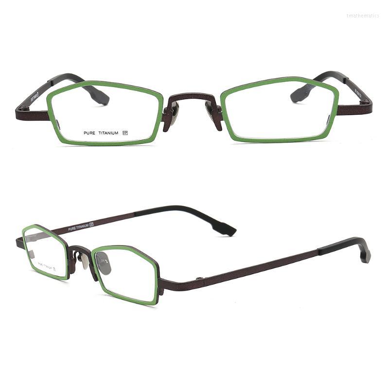 Sunglasses Frames Fashion Retro Men Square Pure Titanium Eyeglasses Women Vintage Prescription Glasses Frame Green Rectangle Optical Eyewear
Sunglasses Frames Fashion Retro Men Square Pure Titanium Eyeglasses Women Vintage Prescription Glasses Frame Green Rectangle Optical Eyewear