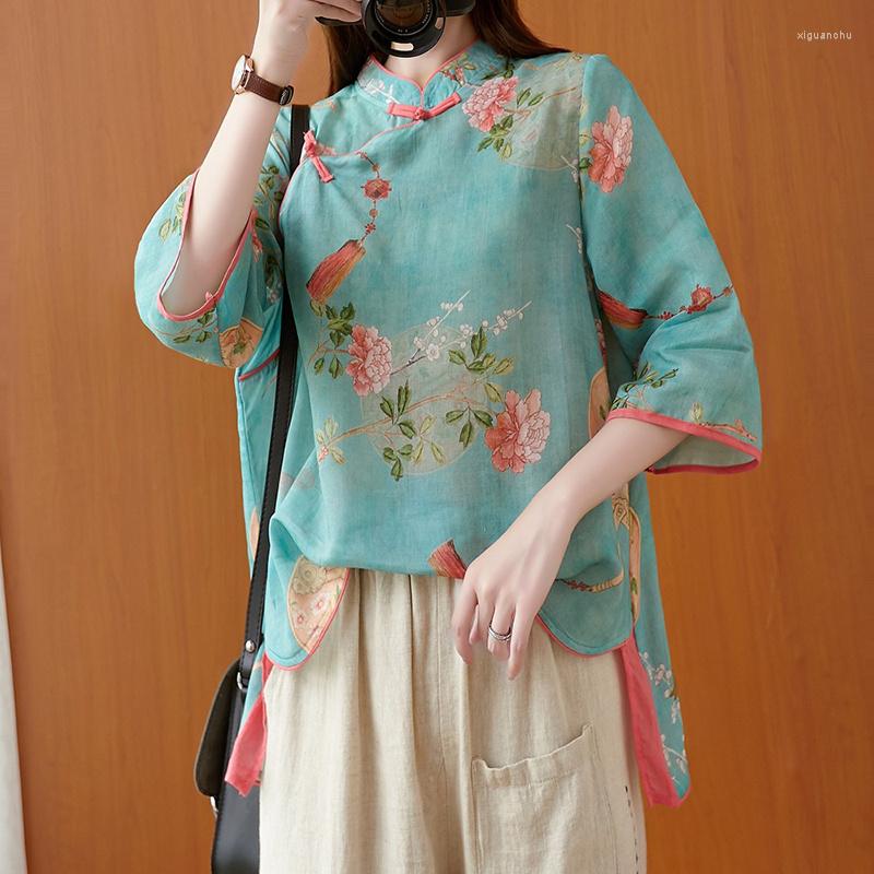Ethnic Clothing Traditional Chinese For Women Retro Flower Print Top Elegant Tops Oriental Tang Suit Blouse
Ethnic Clothing Traditional Chinese For Women Retro Flower Print Top Elegant Tops Oriental Tang Suit Blouse