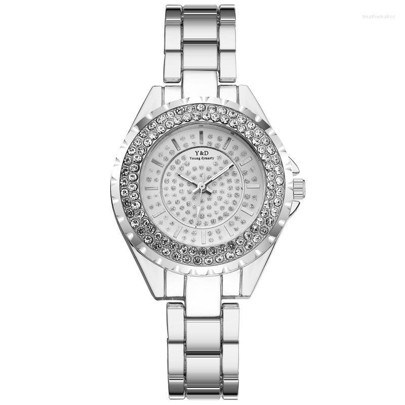 

Wristwatches Watches For Women Diamond-studded Wrist Watch Fashion Casual Ladies Dress Analog Quartz Relogio FemininoWristwatches