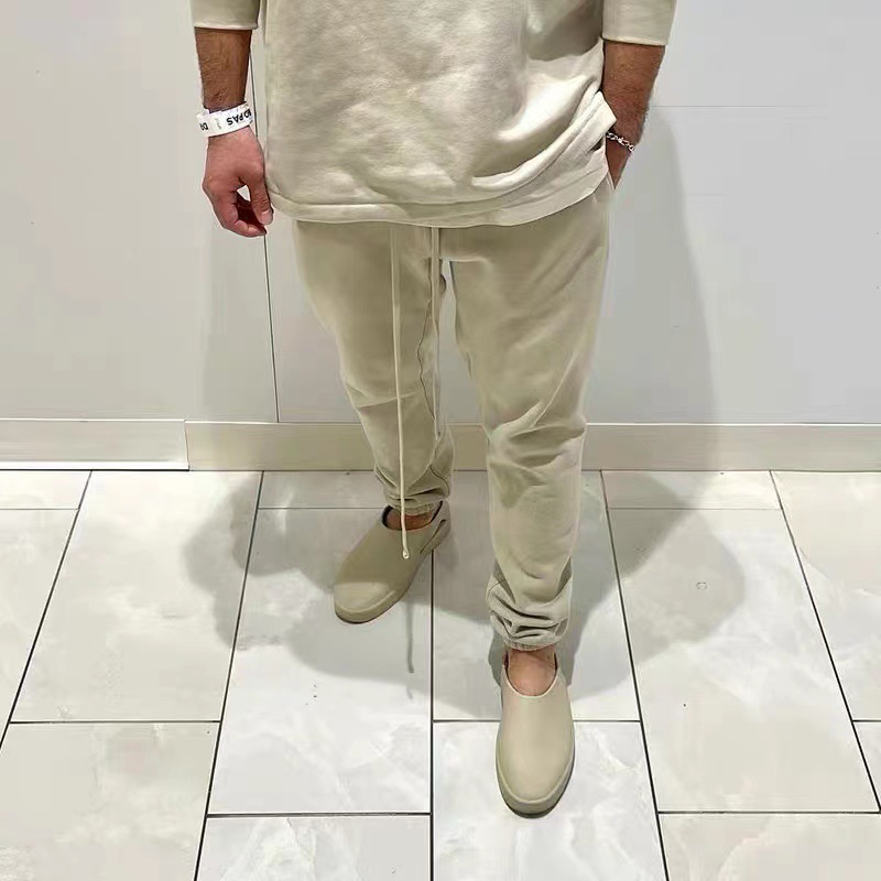 Mens Pants White Flocking Lettering Sweatpants Casual Long Fleeced Sweat Pants Joggers Trousers Men Women Hip Hop Streetwear MG220332