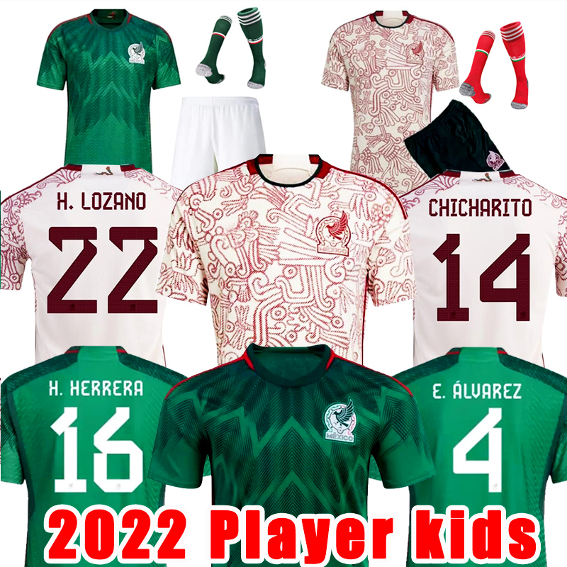 2022 Mexico soccer jerseys H.LOZANO CHICHARITO RAUL LOZANO WORLD fans player football shirt 22 23 CUP G DOS SANTOS OCHOA Camisetas de futbol men kids kit, 2 home
2022 Mexico soccer jerseys H.LOZANO CHICHARITO RAUL LOZANO WORLD fans player football shirt 22 23 CUP G DOS SANTOS OCHOA Camisetas de futbol men kids kit, 2 home
