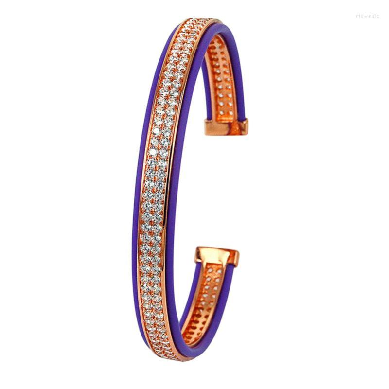 Bangle 1PC Bangles Anil Arjandas Men 24K Rose Gold Cuff Leather CZ Open Jewelry ZZB-60
Bangle 1PC Bangles Anil Arjandas Men 24K Rose Gold Cuff Leather CZ Open Jewelry ZZB-60