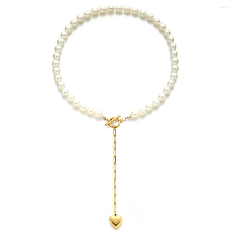 Choker Minamama Stainless Steel Y Shape Design Heart Imitation Pearl Necklace For Women Toggle Necklaces Jewelry Gifts
Choker Minamama Stainless Steel Y Shape Design Heart Imitation Pearl Necklace For Women Toggle Necklaces Jewelry Gifts