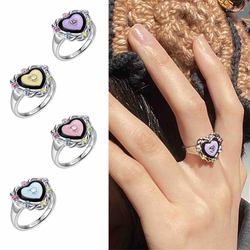 Wedding Rings Fashion Korea Colorful Heart Open Ring For Women Elegant Personality Designer 2022 Trend Party Decoration Y2K Jewelry
Wedding Rings Fashion Korea Colorful Heart Open Ring For Women Elegant Personality Designer 2022 Trend Party Decoration Y2K Jewelry