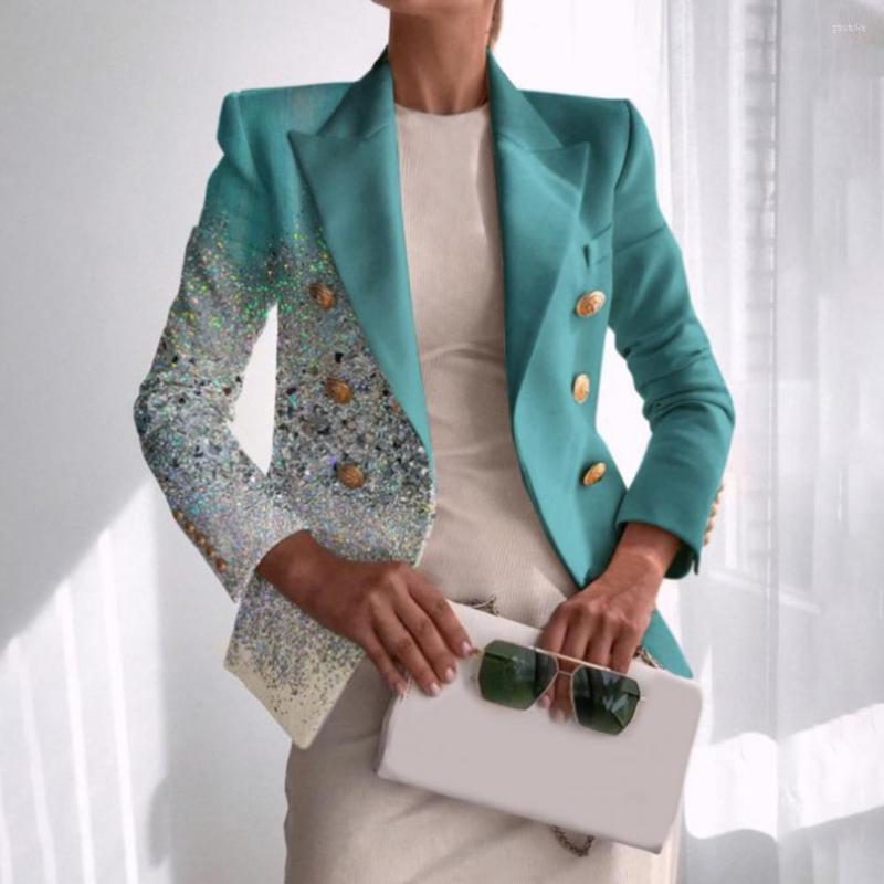 Women' Suits Women Blazer Right-angle Shoulder Double Breasted Lady Coat Long Sleeves Striped Print Contrast Color, Black
Women' Suits Women Blazer Right-angle Shoulder Double Breasted Lady Coat Long Sleeves Striped Print Contrast Color, Black