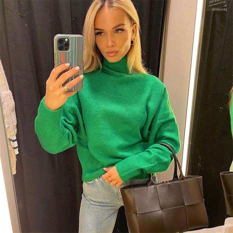 Women' Sweaters Aproms Elegant Green High Neck Oversized Knitted Women 2022 Winter Solid Color Soft Pullovers Streetwear Warm Jumpers
Women' Sweaters Aproms Elegant Green High Neck Oversized Knitted Women 2022 Winter Solid Color Soft Pullovers Streetwear Warm Jumpers