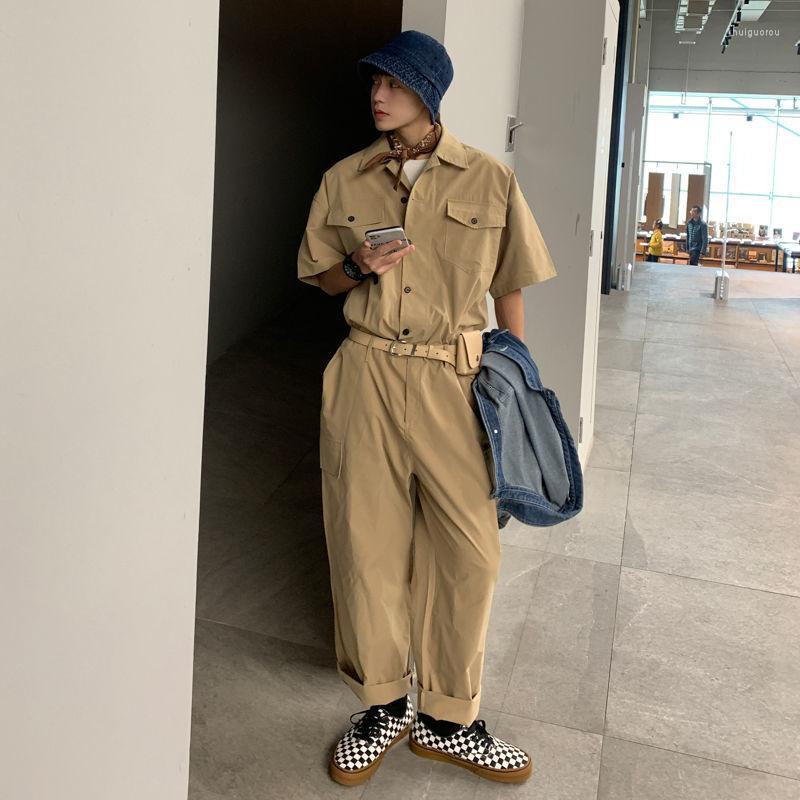 Men' Pants Men' Mens Overalls Summer Men Short Sleeve Jumpsuit Cargo Turn-down Collar Straight Streetwear Male Siamese Pant, Black
Men' Pants Men' Mens Overalls Summer Men Short Sleeve Jumpsuit Cargo Turn-down Collar Straight Streetwear Male Siamese Pant, Black