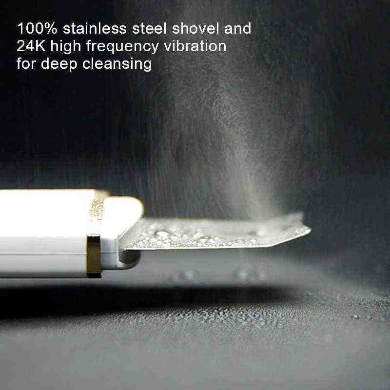 Ems Led Face Lift Machine Ultrasonic Skin Scrubber Facial Massager Ion Acne Blackhead Remover Peeling Shovel Cleaner 220516