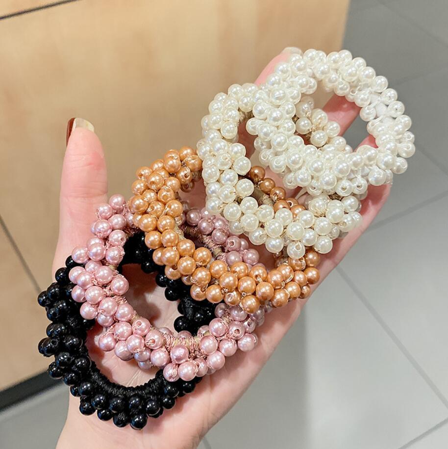 Women Crystal Pony Tails Holder Pearls Hair Rope Handmade Elastic Beaded Ponytail Holders Hair Ties For Girls Hairs Accessories
Women Crystal Pony Tails Holder Pearls Hair Rope Handmade Elastic Beaded Ponytail Holders Hair Ties For Girls Hairs Accessories