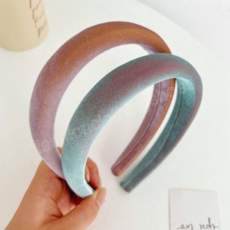 Fashion Women's Hair Hoop Soft Solid Color Sponge Hairband For Adult Headwear Autumn Hair Accessories