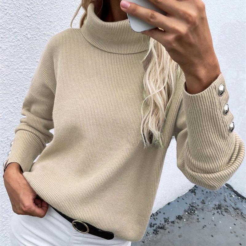 Women' Sweaters Pullover Sweater Turtleneck Casual Skin-friendly Solid Color Women Knitwear Knitted Ladies Clothing, Black
Women' Sweaters Pullover Sweater Turtleneck Casual Skin-friendly Solid Color Women Knitwear Knitted Ladies Clothing, Black