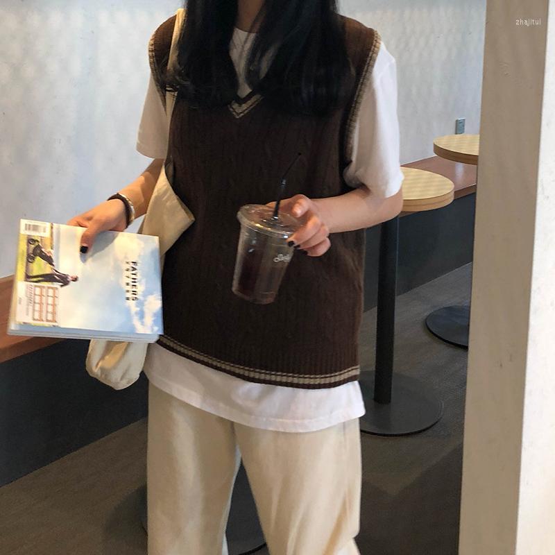 Women's Sweaters Women's Preppy Style V-neck Knitted Sleeveless Vest Sweater Autumn Winter 2022 Women Slim Warm Korean Pullover Twist, Beige
Women's Sweaters Women's Preppy Style V-neck Knitted Sleeveless Vest Sweater Autumn Winter 2022 Women Slim Warm Korean Pullover Twist, Beige