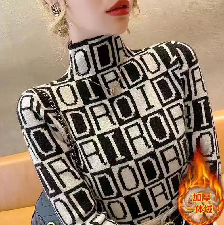 Women's Sweaters Turtleneck Luxury Designer T-shirt Double-Sided Velvet Thicken Warm Tops Women's Clothing, 07
Women's Sweaters Turtleneck Luxury Designer T-shirt Double-Sided Velvet Thicken Warm Tops Women's Clothing, 07