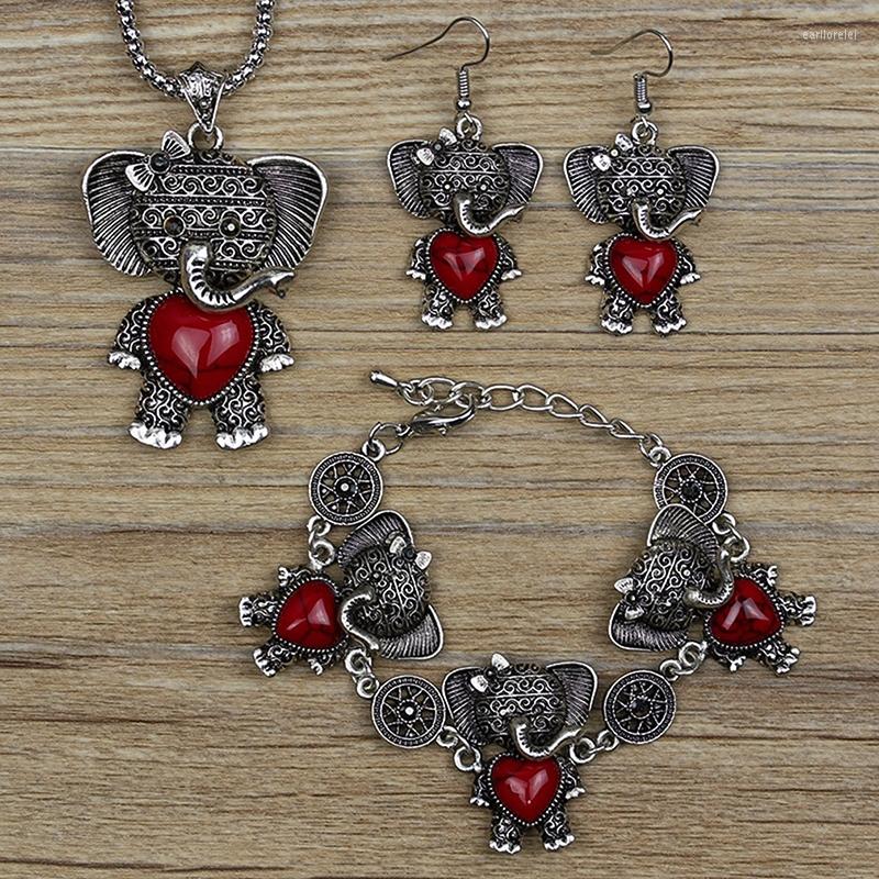 Necklace Earrings Set 3pcs/set Jewelry Inlaid Stone Elephant Ste Suit Exaggerated Bracelet Combination, Picture shown
Necklace Earrings Set 3pcs/set Jewelry Inlaid Stone Elephant Ste Suit Exaggerated Bracelet Combination, Picture shown