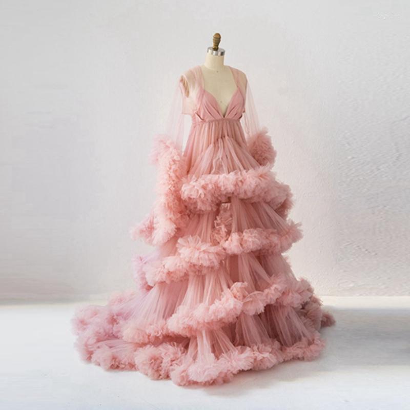 Casual Dresses Real Image Tiered Ruffles Tulle Pregnancy With Cape Elegant V Neck Floor Length Maternity Gowns Custom Made Any Colors, Auburn
Casual Dresses Real Image Tiered Ruffles Tulle Pregnancy With Cape Elegant V Neck Floor Length Maternity Gowns Custom Made Any Colors, Auburn
