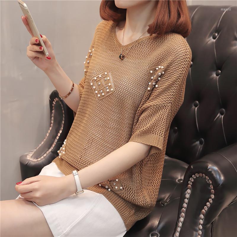 Women' Sweaters FAIRY FASHION Western Style Medium Sleeve T-shirt 2022 Summer Loose Cut-out V-neck Pearl Net Shirt Women' Blouse, See chart
Women' Sweaters FAIRY FASHION Western Style Medium Sleeve T-shirt 2022 Summer Loose Cut-out V-neck Pearl Net Shirt Women' Blouse, See chart