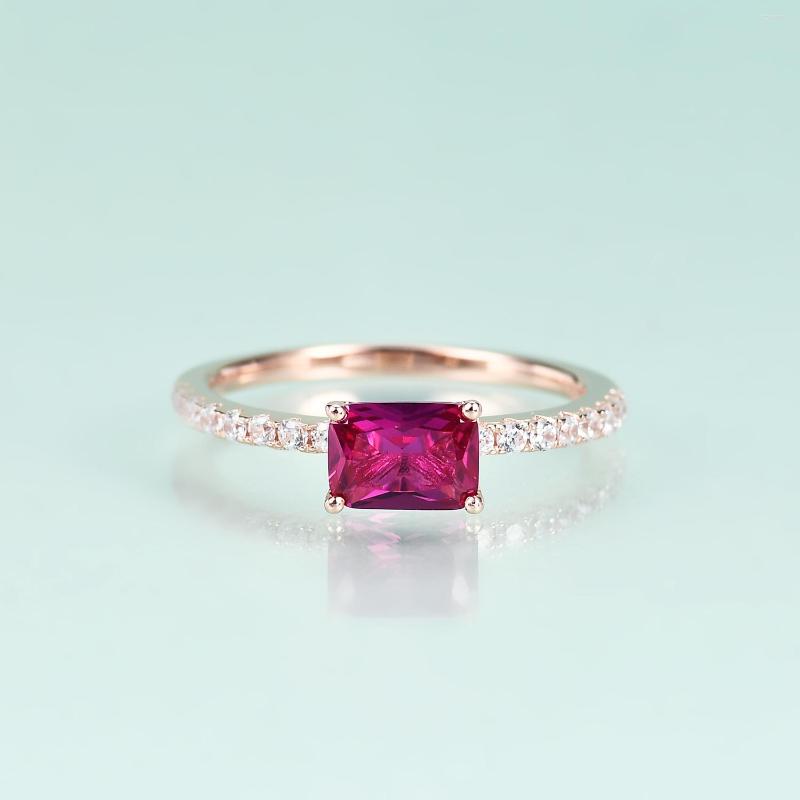 Cluster Rings Gem's Beauty 925 Sterling Silver Rose Gold Filled Delicate Ruby Ring Women Fine Jewelry Luxury Wedding Jewels
Cluster Rings Gem's Beauty 925 Sterling Silver Rose Gold Filled Delicate Ruby Ring Women Fine Jewelry Luxury Wedding Jewels