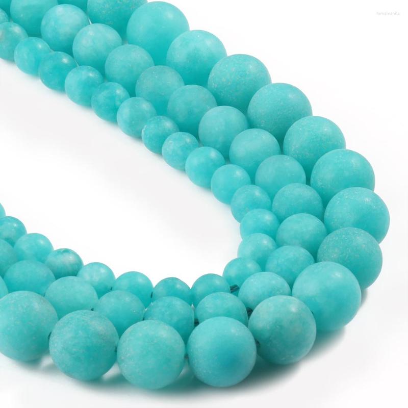 Beads Lake Blue Amazonite Natural Stone Matte Jades Round Loose Spacer For DIY Jewelry Making Bracelet Accessories
Beads Lake Blue Amazonite Natural Stone Matte Jades Round Loose Spacer For DIY Jewelry Making Bracelet Accessories