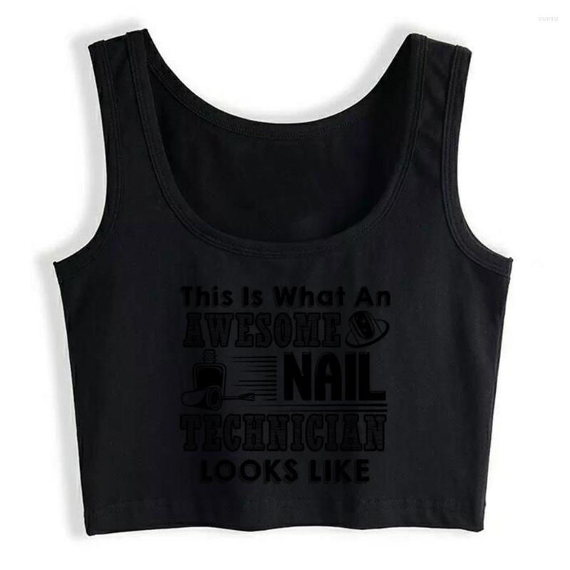 Women' Tanks Crop Top Awesome Nail Technician Street Black Sleeveless Womens Tops Blusas Mujer De Moda 2022 Verano Gym Tank Women
Women' Tanks Crop Top Awesome Nail Technician Street Black Sleeveless Womens Tops Blusas Mujer De Moda 2022 Verano Gym Tank Women