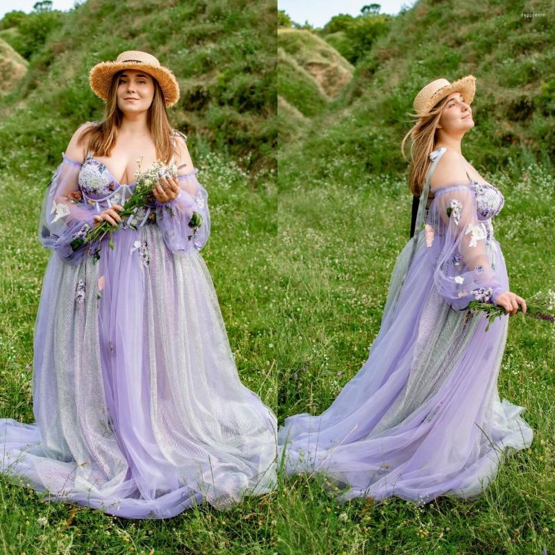 Party Dresses Plus Size Lavender Prom Dress Ruffles Tulle Off The Shoulder Long Sleeve Formal Evening Gowns Maternity For Po Shoot, Silver
Party Dresses Plus Size Lavender Prom Dress Ruffles Tulle Off The Shoulder Long Sleeve Formal Evening Gowns Maternity For Po Shoot, Silver