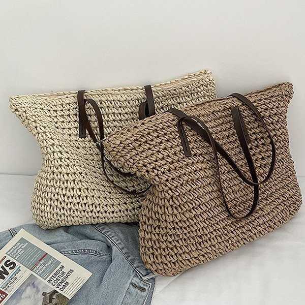 Bottegas Bag Venetas Arco Tote Summer simple straw woven bag leisure beach 2022 new holiday shoulder tote, Creamy-white
Bottegas Bag Venetas Arco Tote Summer simple straw woven bag leisure beach 2022 new holiday shoulder tote, Creamy-white