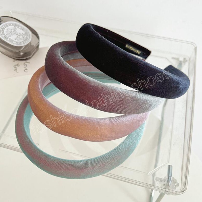 Fashion Women's Hair Hoop Soft Solid Color Sponge Hairband For Adult Headwear Autumn Hair Accessories