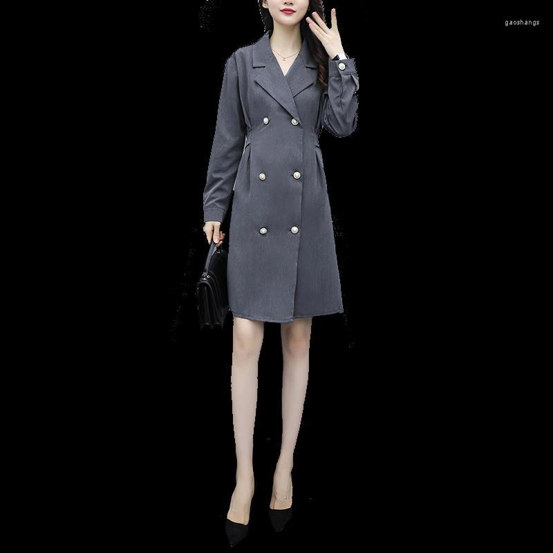 Women's Trench Coats Big Yards Dress Increased Loose Business Fashion Dresses Suit Cardigan Coat Women Long Sleeve Fall Office Wear Lady, Gray
Women's Trench Coats Big Yards Dress Increased Loose Business Fashion Dresses Suit Cardigan Coat Women Long Sleeve Fall Office Wear Lady, Gray