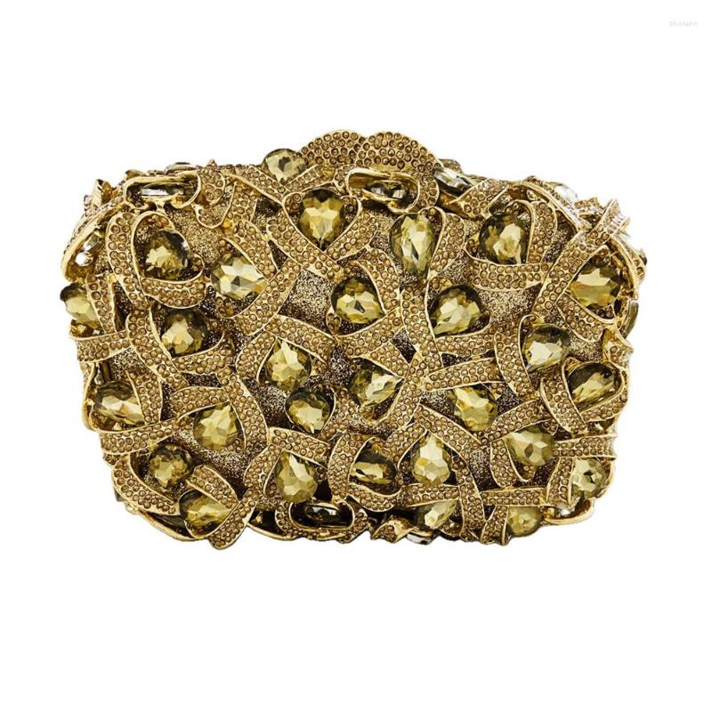 Evening Bags Pretty Gold Shining Crystal Party Luxury Diamante Wedding Bridal Soiree Purse Clutch Bag Christmas Gift A112-16, As picture 3
Evening Bags Pretty Gold Shining Crystal Party Luxury Diamante Wedding Bridal Soiree Purse Clutch Bag Christmas Gift A112-16, As picture 3