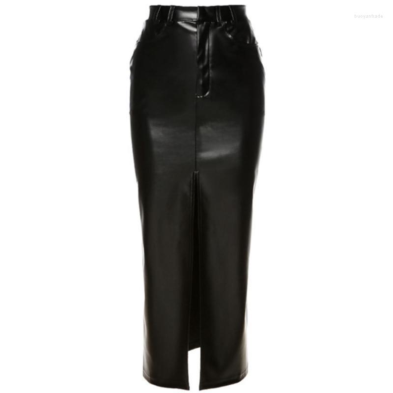 Skirts Women Faux Leather Split Front Pencil Skirt Spring Autumn Casual High Waist Bodycon Clubwear, Black
Skirts Women Faux Leather Split Front Pencil Skirt Spring Autumn Casual High Waist Bodycon Clubwear, Black