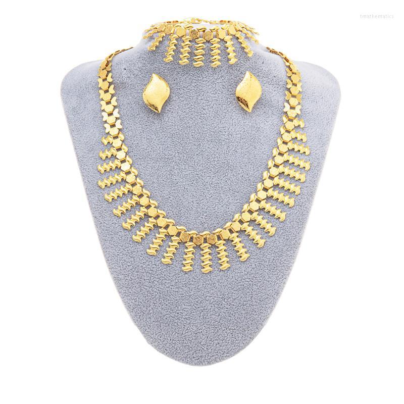 Necklace Earrings Set & Fashion African 24K Gold Plated For Women Irregular Shape Bracelet Earring France Bridal Wedding GiftsE, Picture shown
Necklace Earrings Set & Fashion African 24K Gold Plated For Women Irregular Shape Bracelet Earring France Bridal Wedding GiftsE, Picture shown