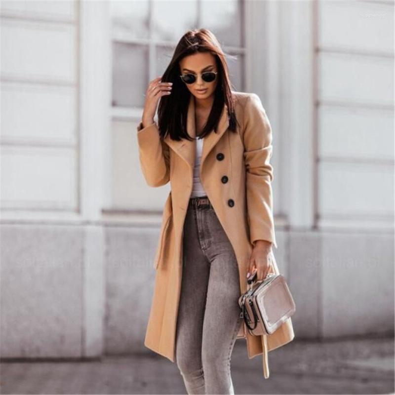 Women' Wool Women' & Blends Overcoat European And American Autumn Winter Solid Color Bandage Woolen Coat Fashionable Temperament, Black
Women' Wool Women' & Blends Overcoat European And American Autumn Winter Solid Color Bandage Woolen Coat Fashionable Temperament, Black