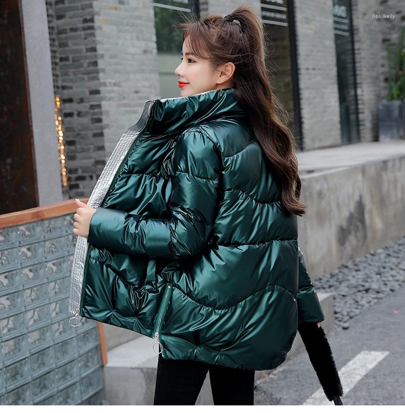 Women' Trench Coats Short Style Women Coat Korean Loose Women' Winter Jackets Stand Collar Shiny Solid Thick Overcoat Female Parkas, Black
Women' Trench Coats Short Style Women Coat Korean Loose Women' Winter Jackets Stand Collar Shiny Solid Thick Overcoat Female Parkas, Black