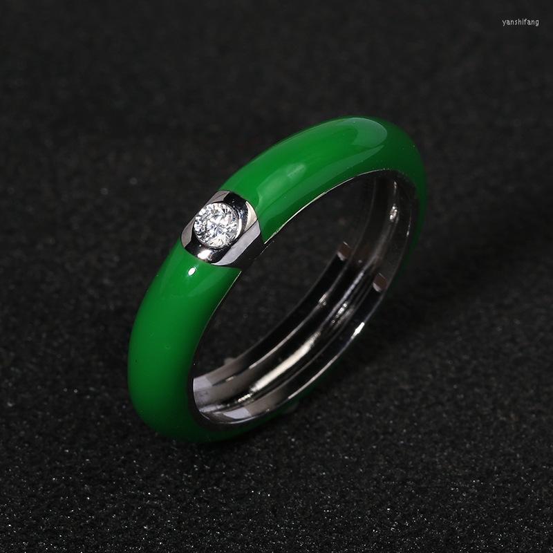 Cluster Rings 925 Silver Colorful Enamel Zircon Ring Gold-plated Minimalist Flower Female Wedding Party Engagement Jewelry Gift For Women
Cluster Rings 925 Silver Colorful Enamel Zircon Ring Gold-plated Minimalist Flower Female Wedding Party Engagement Jewelry Gift For Women