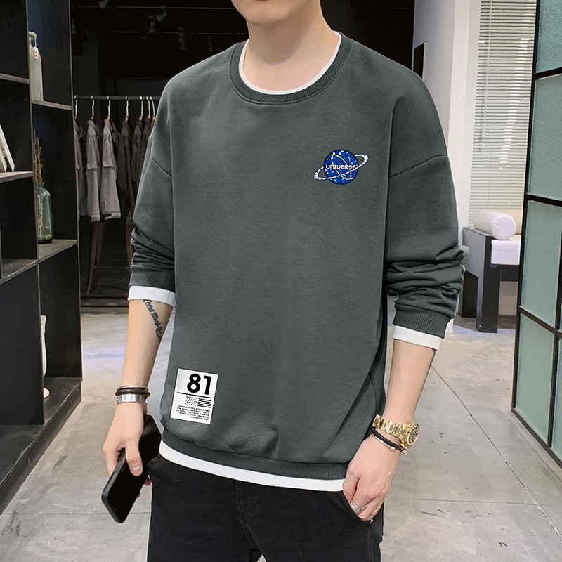 Crewneck Sweatshirts Men Korean Fashion Clothing Casual Long Sleeve Shirts O-neck Sweatshirt Men Outwear Clothes Autumn Spring, White
Crewneck Sweatshirts Men Korean Fashion Clothing Casual Long Sleeve Shirts O-neck Sweatshirt Men Outwear Clothes Autumn Spring, White
