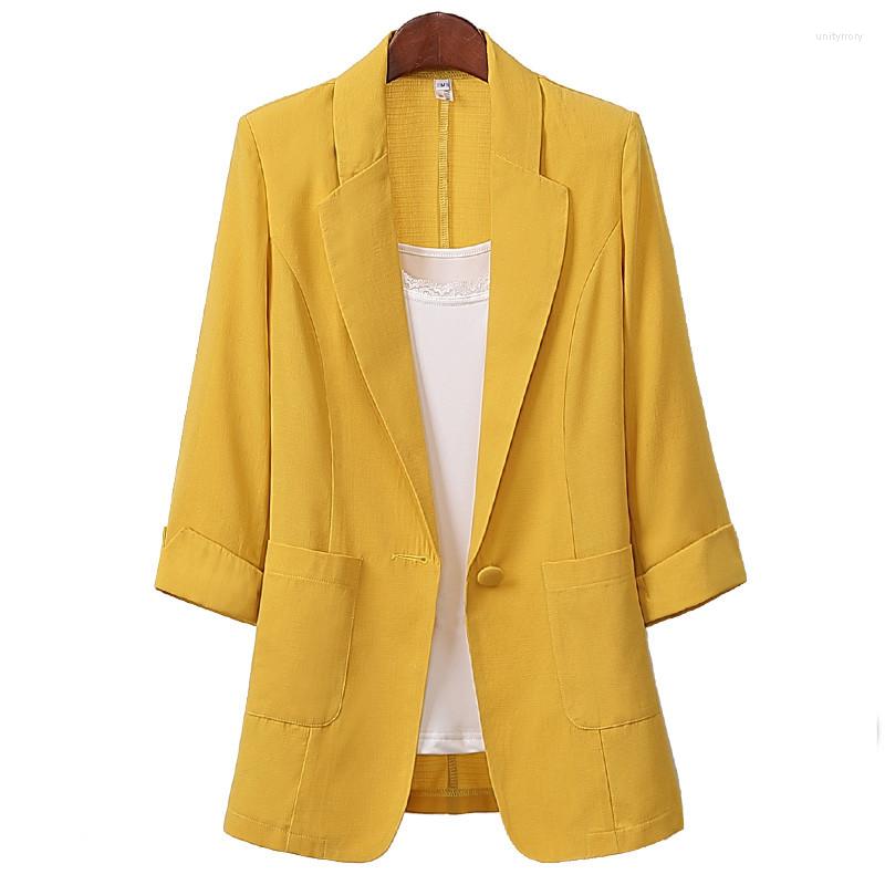 Women's Suits Spring Autumn Cotton Iinen Femme Blazer Women Korean Seven Points Sleeve Loose Solid Suit Jacket Fashion Ladies Tops H289, Black
Women's Suits Spring Autumn Cotton Iinen Femme Blazer Women Korean Seven Points Sleeve Loose Solid Suit Jacket Fashion Ladies Tops H289, Black