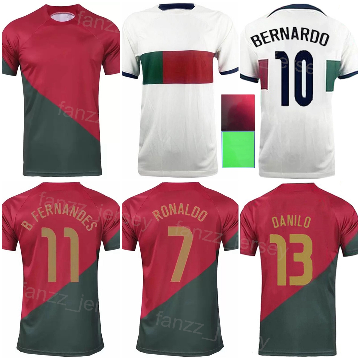 2022 World Cup Soccer 21 Diogo Jota Jerseys 8 Joao Moutinho 8 Bruno Fernandes Rui Patricio Danilo Pereira 10 Bernardo Silva Football Shirt Kits National Team PuTaoYa, With patch
2022 World Cup Soccer 21 Diogo Jota Jerseys 8 Joao Moutinho 8 Bruno Fernandes Rui Patricio Danilo Pereira 10 Bernardo Silva Football Shirt Kits National Team PuTaoYa, With patch