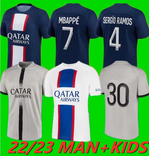 size S-4XL 22 23 MBAPPE soccer jerseys 2022 2023 DI MARIA WIJNALDUM SERGIO RAMOS HAKIMI fourth Maillots football kit ICARDI VERRATTI men kids sets uniform
size S-4XL 22 23 MBAPPE soccer jerseys 2022 2023 DI MARIA WIJNALDUM SERGIO RAMOS HAKIMI fourth Maillots football kit ICARDI VERRATTI men kids sets uniform