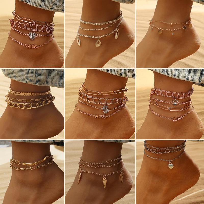 Anklets Fashion Letter Butterfly Chain Multilayer Ancklets For Women Foot Bracelet Jewelry Personality Boho Bling Beach Ankle Chains
Anklets Fashion Letter Butterfly Chain Multilayer Ancklets For Women Foot Bracelet Jewelry Personality Boho Bling Beach Ankle Chains