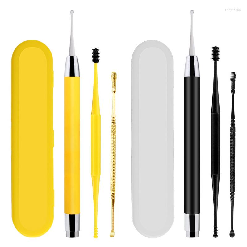 Makeup Sponges LED Lighting Ear Spoon Cleaning Set Wax Remover Feather Stick Earpick Earwax Tweezers Triple Care
Makeup Sponges LED Lighting Ear Spoon Cleaning Set Wax Remover Feather Stick Earpick Earwax Tweezers Triple Care