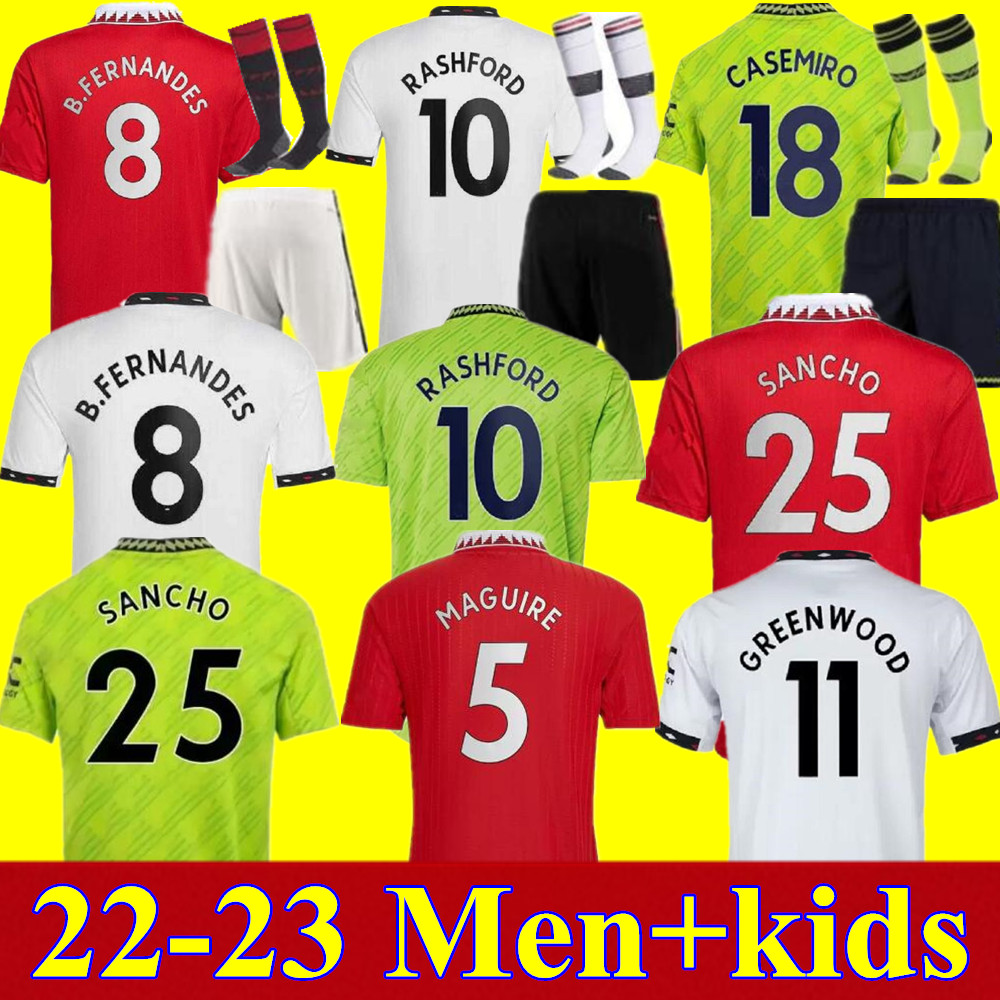 22 23 ANTONY CASEMIRO MARTINEZ ERIKSEN soccer jersey RASHFORD 2022 2023 SANCHO CAVANI B. FERNANDES FRED MancHEstErS MANS UTDS football shirt kit set Uniforms, Adult 3rd
22 23 ANTONY CASEMIRO MARTINEZ ERIKSEN soccer jersey RASHFORD 2022 2023 SANCHO CAVANI B. FERNANDES FRED MancHEstErS MANS UTDS football shirt kit set Uniforms, Adult 3rd